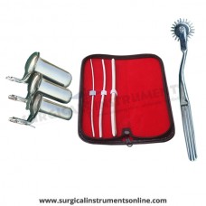 Hegar uterine dilator 3 pieces set,3-4, 5-6, 9-10, pinwheel, collin 3pcs